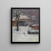 L'inverno nei giardini Hohe Warte Rothschild - Carl Moll — quadro incorniciato alla parete