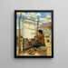 Tisserand Navajo - Carl Moon — gerahmtes Bild an der Wand