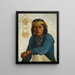 Zuni Man Painting - Carl Moon — framed artwork on a wall