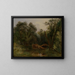 Im Park von Ariccia - Carl Morgenstern — gerahmtes Bild an der Wand