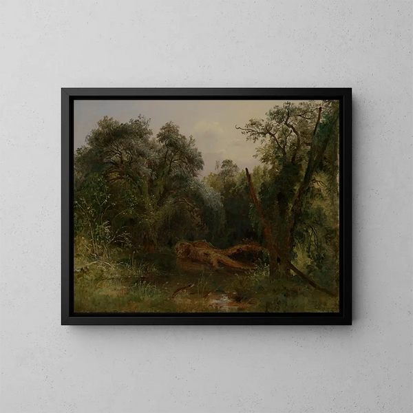 Im Park von Ariccia - Carl Morgenstern — gerahmtes Bild an der Wand