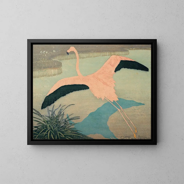 Flamant - Carl Moser — gerahmtes Bild an der Wand
