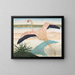 Flamant, zweite Version - Carl Moser — gerahmtes Bild an der Wand