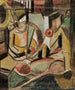 Summary of Two women with tennis rackets - Carl Newman — artwork view