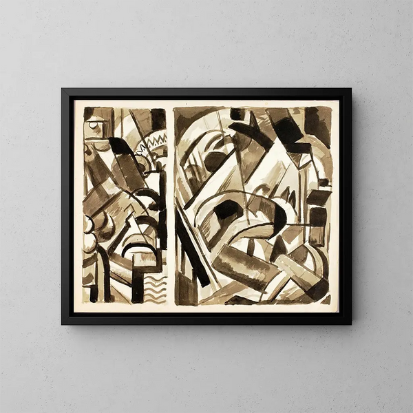 Astratto III - Carl Newman — quadro incorniciato alla parete