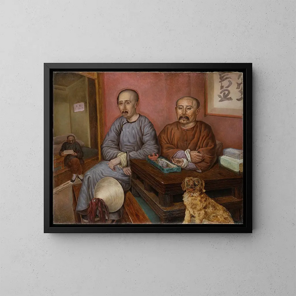 Marchands cinesi - Carl Peter Mazer — quadro incorniciato alla parete