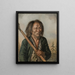 Portrait eines Mannes Tungu - Carl Peter Mazer — gerahmtes Bild an der Wand