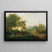 Paesaggio arcadico - Carl Philipp Schallhas — quadro incorniciato alla parete