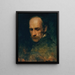 Study of the Head - Carl Probst — framed artwork on a wall