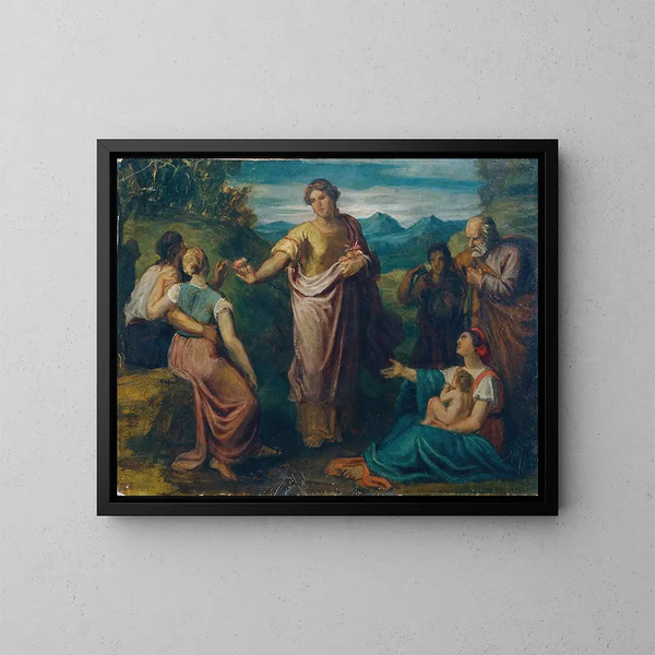 La fille de l'étranger - Carl Rahl — gerahmtes Bild an der Wand