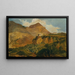 Mountainous Southern Landscape Painting - Carl Rahl — framed artwork on a wall
