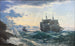 Navi che, al mattino dopo una tempesta, emergono dalla terra per sé stessi - Carl Rasmussen — vista dell’opera