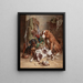 Nach der Jagd - Carl Reichert — gerahmtes Bild an der Wand