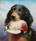 Setter Gordon con anatra colvert - Carl Reichert — vista dell’opera