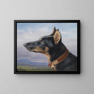 Carl Reichert - Portrait eines Dobermanns.webp