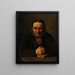 Portrait of a sailor holding a pipe - Carl Richardt — framed artwork on a wall