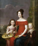 Caroline Friederike Mathilde du Wurtemberg con i suoi due figli - Carl Rothe — vista dell’opera