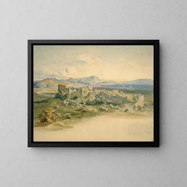 Tirynthe - Carl Rottmann — gerahmtes Bild an der Wand