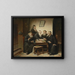 Bei dem Rabbi - Carl Schleicher — gerahmtes Bild an der Wand