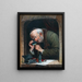 Der Pfandleiher - Carl Schleicher — gerahmtes Bild an der Wand