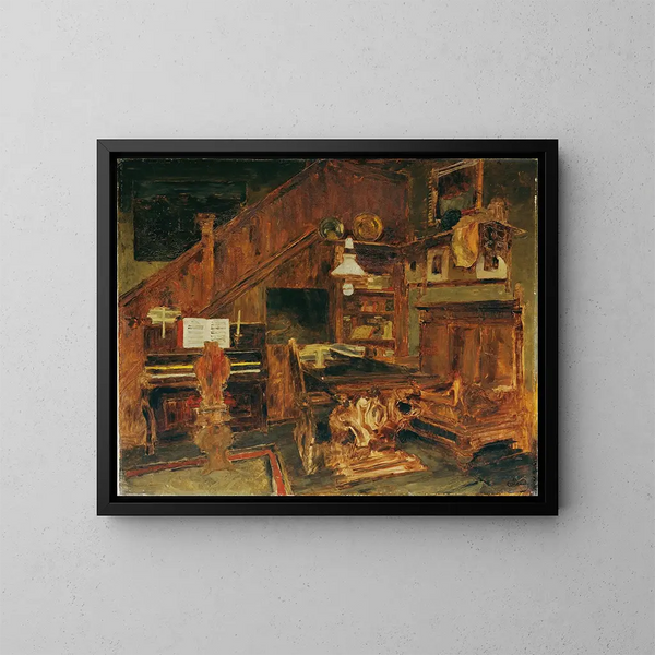 Atelier des artistes à Venise - Carl Schuch — gerahmtes Bild an der Wand