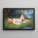 Die Elster - Carl Schweninger Jr — gerahmtes Bild an der Wand