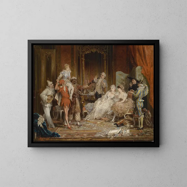 Karneval - Carl Schweninger Jr — gerahmtes Bild an der Wand