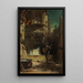 Die Serenade - Carl Spitzweg — gerahmtes Bild an der Wand