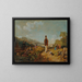 Der alte Mann und das junge Mädchen - Carl Spitzweg — gerahmtes Bild an der Wand