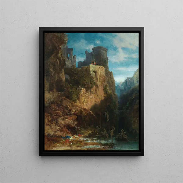 Attrape-Sirène - Carl Spitzweg — gerahmtes Bild an der Wand