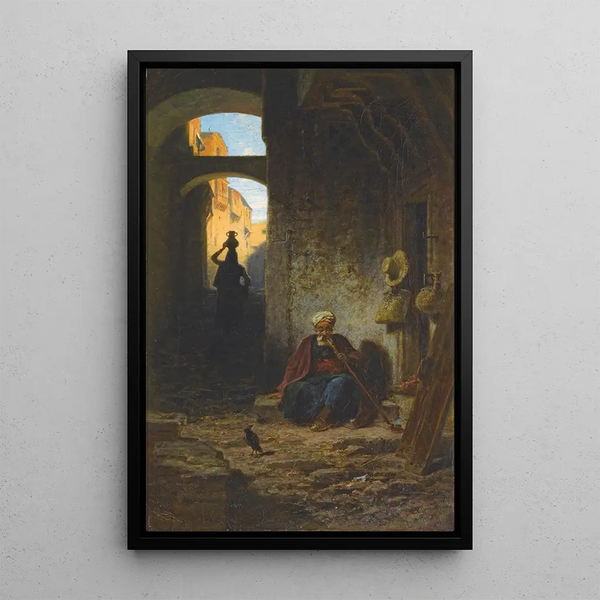 Der Orient - Carl Spitzweg — gerahmtes Bild an der Wand