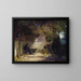 Der Einsiedler vor seiner Rückzug - Carl Spitzweg — gerahmtes Bild an der Wand
