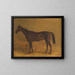 Rennpferd braun - Carl Steffeck — gerahmtes Bild an der Wand