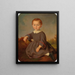 Portrait of a Child in a Landscape - Carl Teibler — framed artwork on a wall