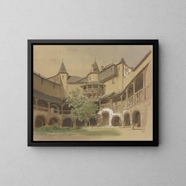 Schloss Pfalzgrafenstein bei Kaub - Carl Theodor Reiffenstein — gerahmtes Bild an der Wand