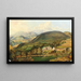 Vista del dominio di Saint-Christoph, Saint-Christophen vicino a Prigglitz, Bassa Austria - Carl Thöndel — quadro incorniciato alla parete