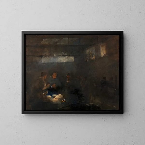 Halle aux poissons - Carl von Merode — gerahmtes Bild an der Wand