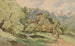 Das Schloss Bürglen mit den Alpen im Hintergrund - Carl Wagner — Ansicht des Kunstwerks