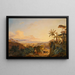the Gulf of Naples seen from Cape di Monte - Carl Wilhelm Götzloff — framed artwork on a wall