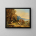 La Grecia che si riposa durante il viaggio verso il mercato - Carl Wilhelm von Heideck — quadro incorniciato alla parete