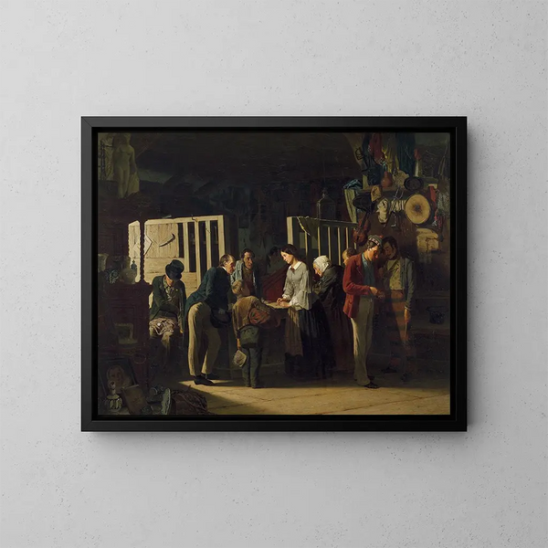 Il negozio di prestiti II - Carl d'Unker — quadro incorniciato alla parete