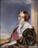 Portrait of a seated lady holding an onion - Carl von Saar — artwork view