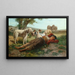 La Sieste des Chevriers - Carlo Ademollo — gerahmtes Bild an der Wand