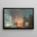 Fire on the Island - Carlo Bonavia — framed artwork on a wall