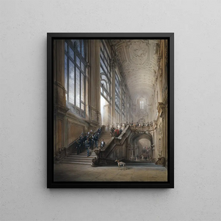 Carlo Bossoli - King Victor Emanuel II and Camillo Cavour at the opening of the Senato Subalpino.webp