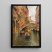Kanal von Venedig - Carlo Brancaccio — gerahmtes Bild an der Wand