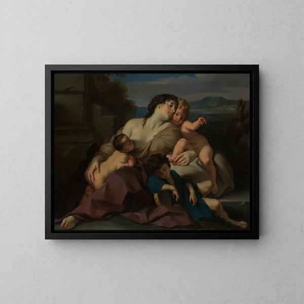 Charité - Carlo Cignani — gerahmtes Bild an der Wand