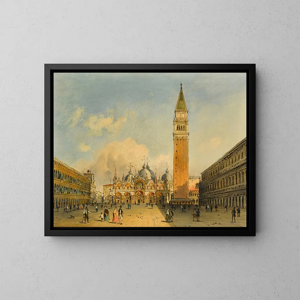 Vista veneziana III - Carlo Grubacs — quadro incorniciato alla parete