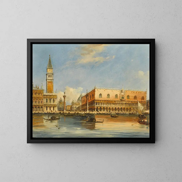 Vista veneziana IV - Carlo Grubacs — quadro incorniciato alla parete