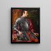 Portrait Painting of Giovanni della Bande Nere - Carlo Portelli — framed artwork on a wall